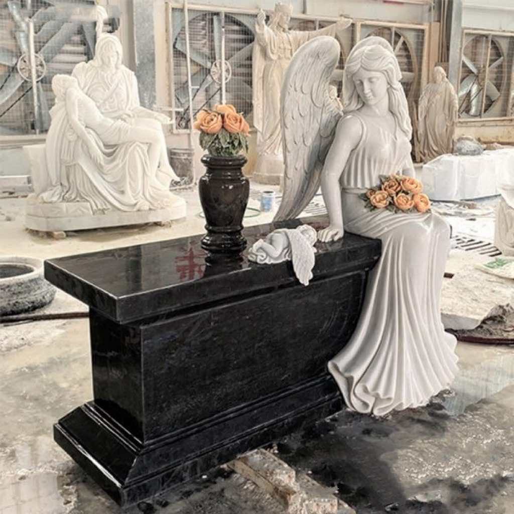 झिंग्यान एंजेल गार्डियन मार्बल टॉम्बस्टोन